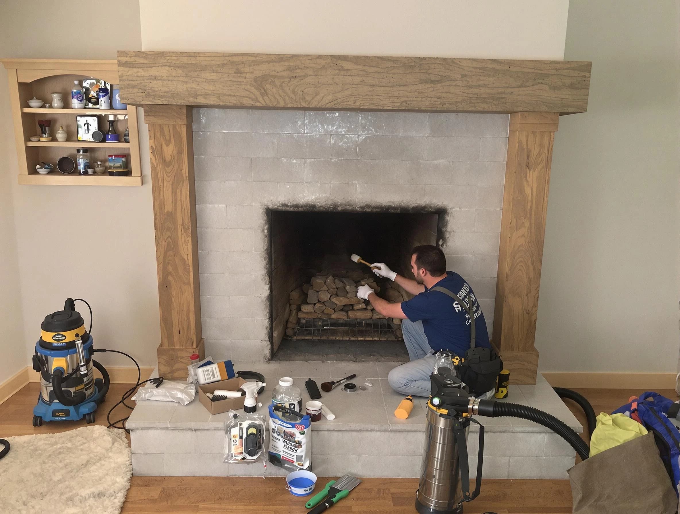 Detailed creosote removal process by Melrose Chimney Sweep in Melrose, MA