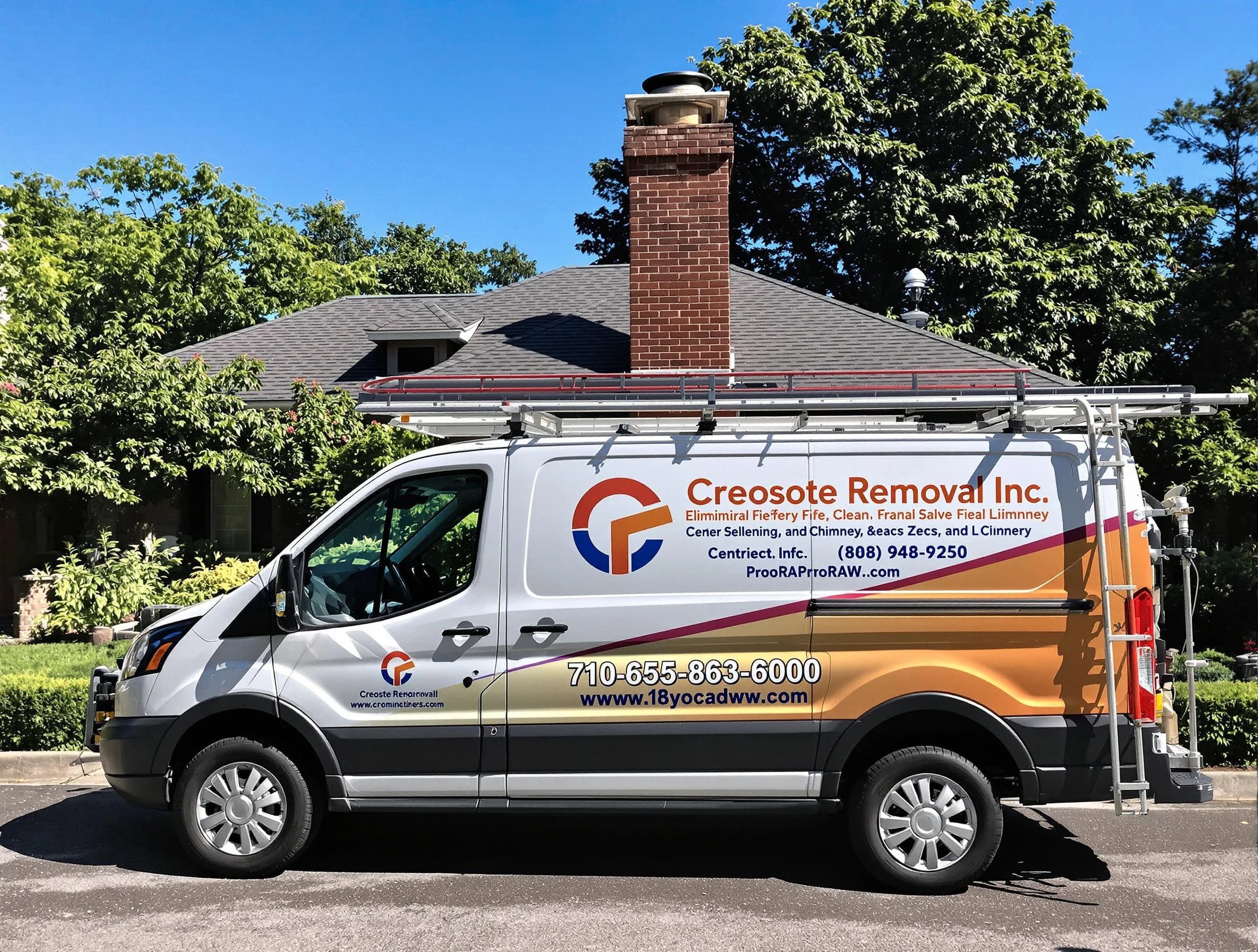 Melrose Chimney Sweep technician removing creosote safely in Melrose, MA