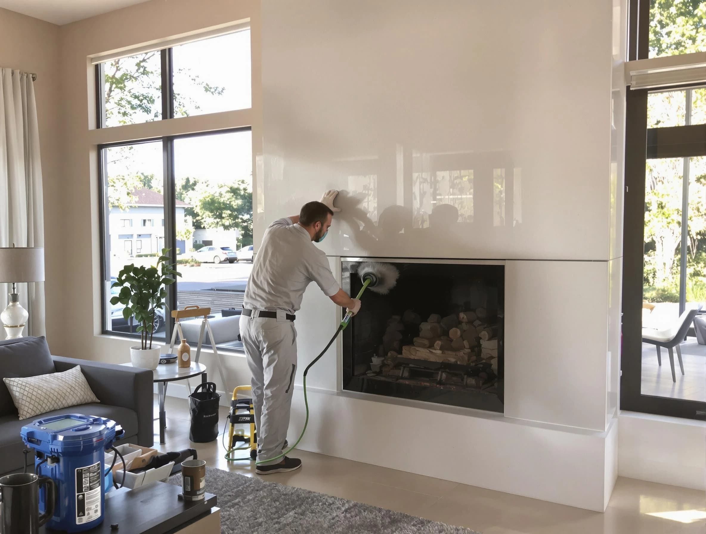 Melrose Chimney Sweep performing thorough soot removal in Melrose, MA