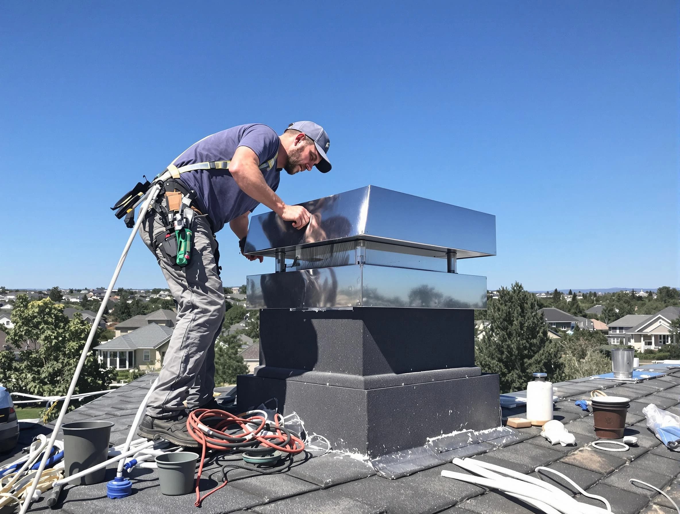 Chimney Cap Services service in Melrose, MA