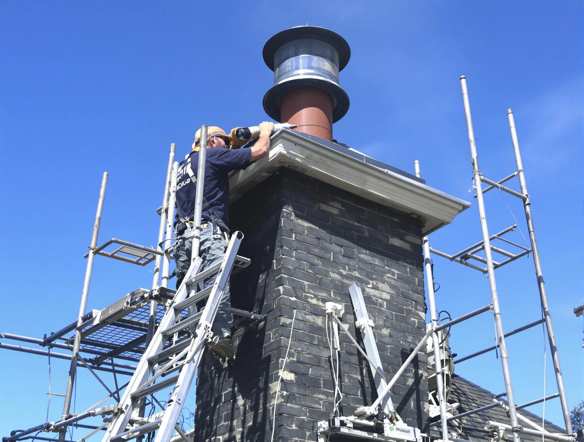 Sturdy chimney crown finished by Melrose Chimney Sweep in Melrose, MA