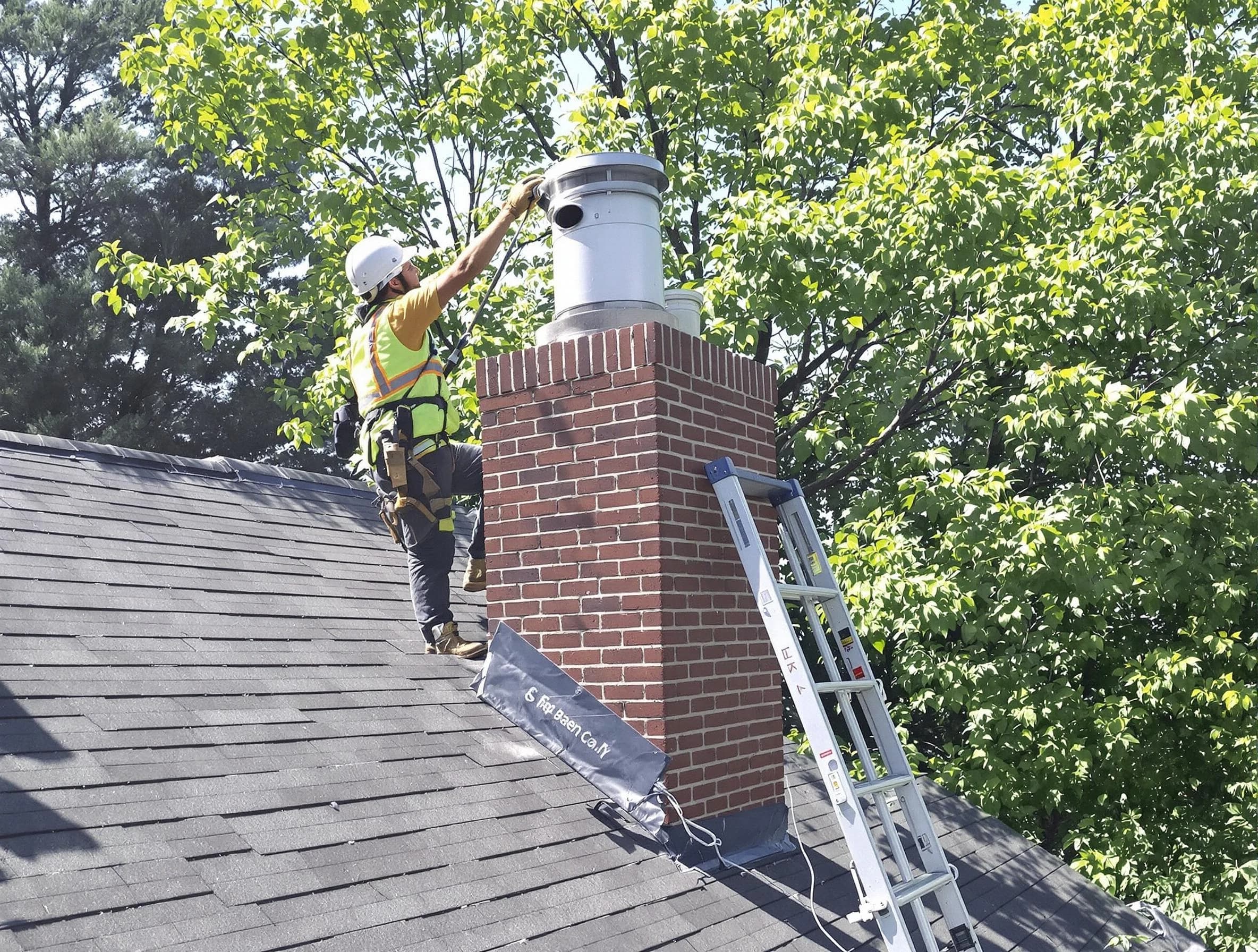Chimney liner inspection by Melrose Chimney Sweep in Melrose, MA