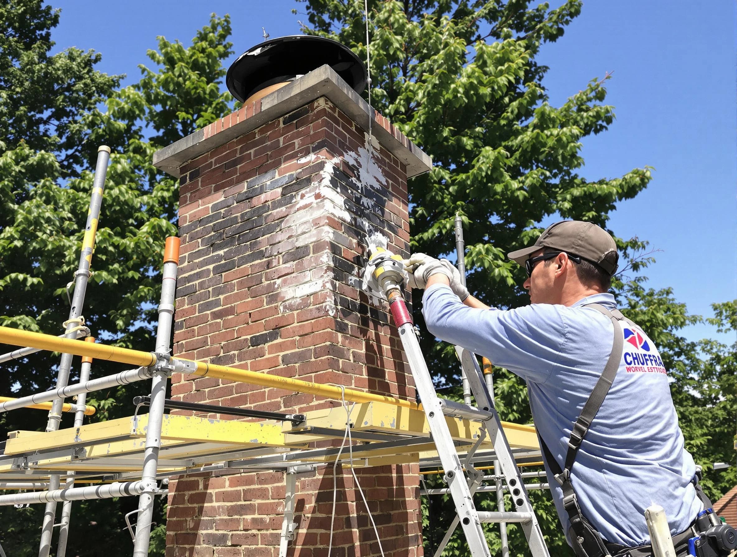 Structural chimney repair by Melrose Chimney Sweep in Melrose, MA