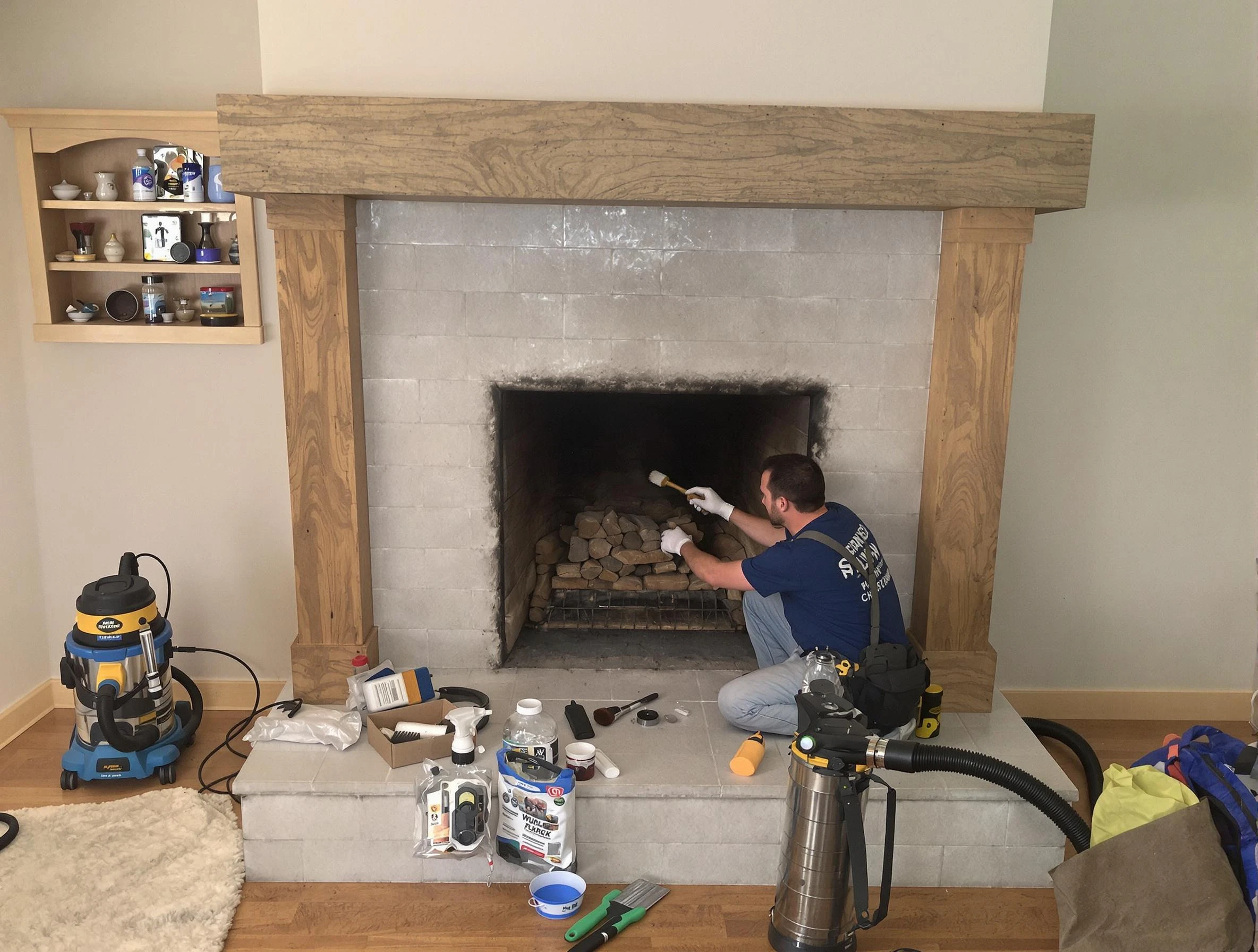 Detailed creosote removal process by Melrose Chimney Sweep in Melrose, MA